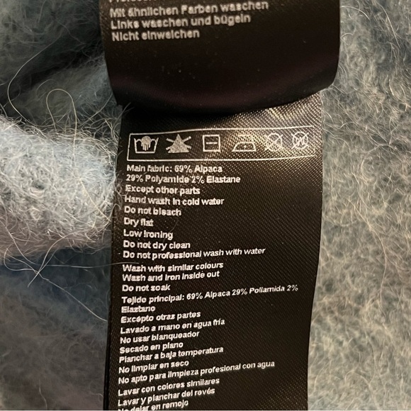 Ba&Sh Pullover Fill alpaca blend fuzzy knotted sweater, NWT, size 2 (Sm/Med) - Picture 10 of 12